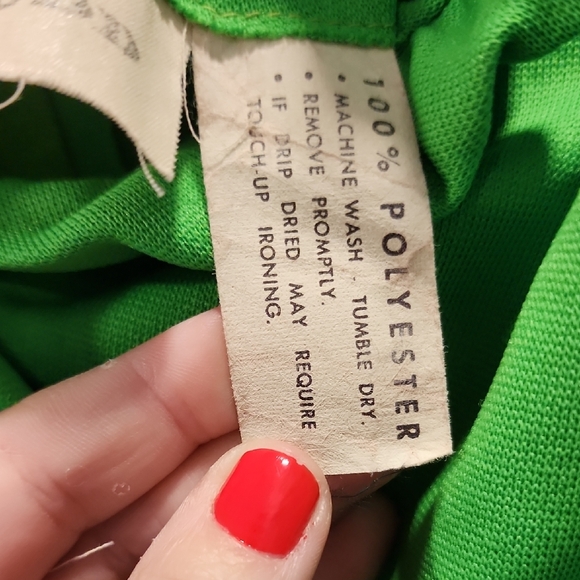 Vintage Green and Floral Maxi Dress - Picture 3 of 12